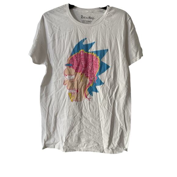 Rick & Morty Lootwear Exclusive Tee Shirt Mens Size Medium White Graphic - Picture 1 of 3